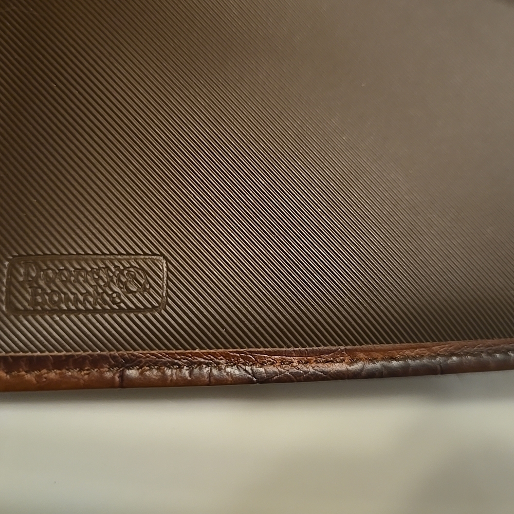 Dooney & Bourke Brown Crocodile Embossed Wallet - Picture 16 of 16